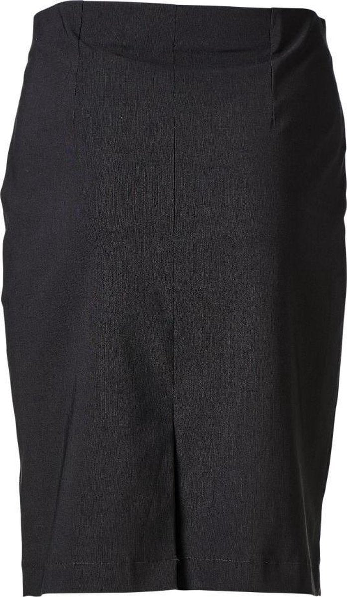 Dames rok stretch donkergrijs kort | Maat 38