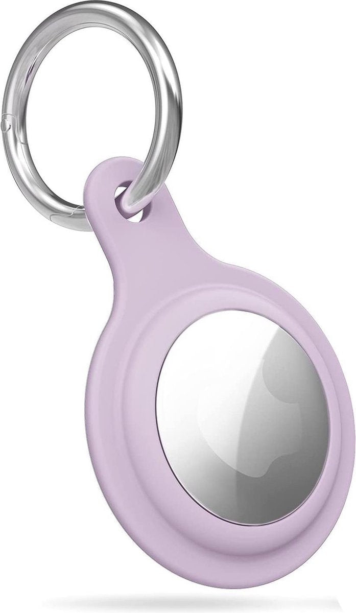 YPCd® Apple Airtag Siliconen Sleutelhanger - Paars