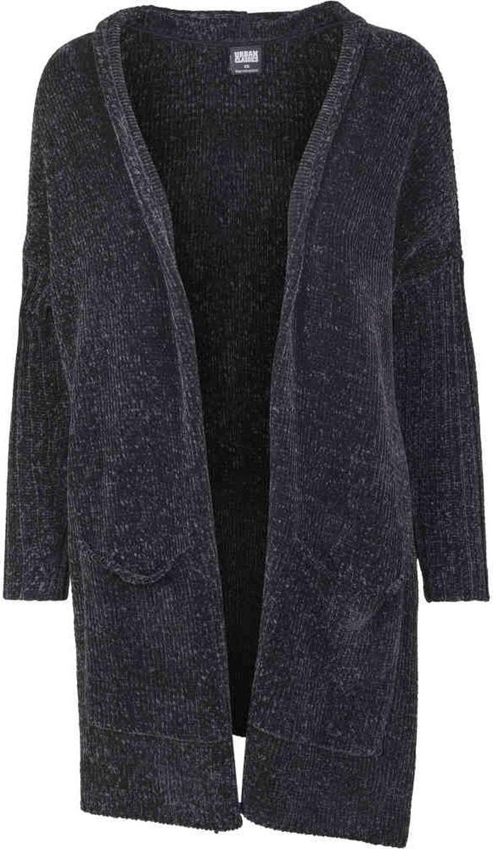Urban Classics Lange cardigan -3XL- Oversize Chenille Zwart