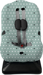 AUTOSTOELHOES 1+  RUGSTEUN CRIZZ CROZZ INTERLOCK | STEENGROEN | BRILJANT