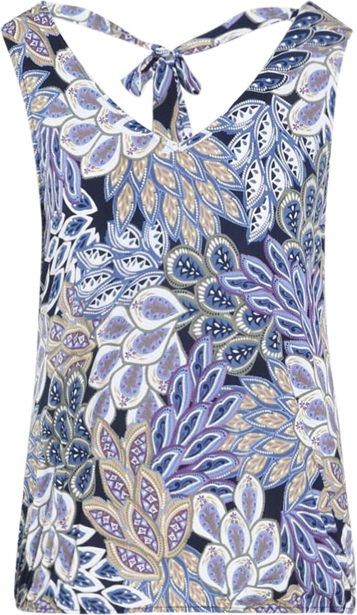 Cassis - Top met kasjmierprint - Violet