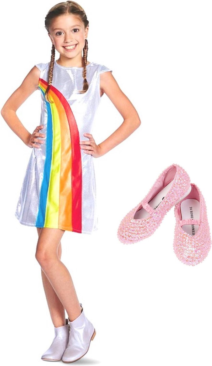K3 jurkje regenboog + schoentjes - 3-5 jaar / mt 26