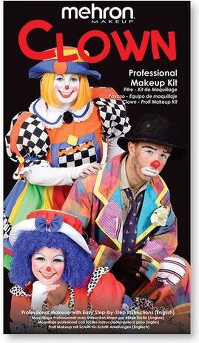 Mehron Compleet Karakter Schmink Makeup Kit - Clown