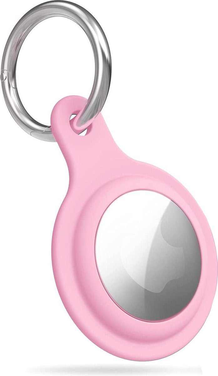 YPCd® Apple Airtag Siliconen Sleutelhanger - Roze