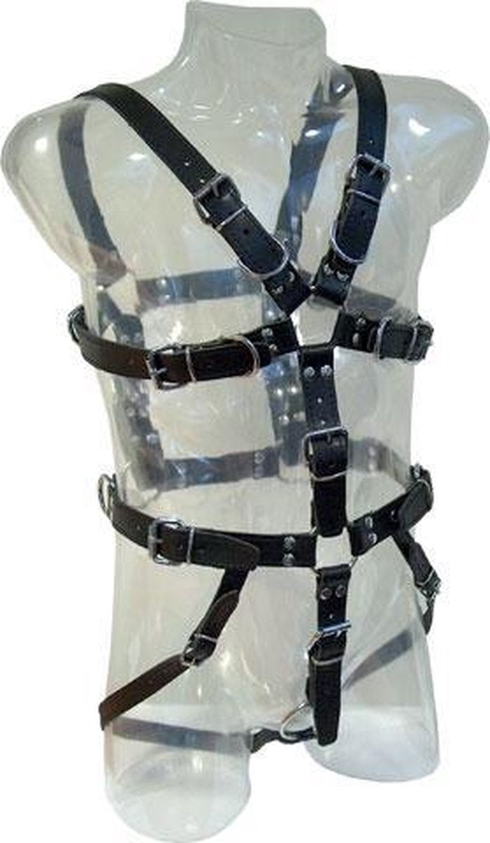 Mister b leather slave harness lockable xl