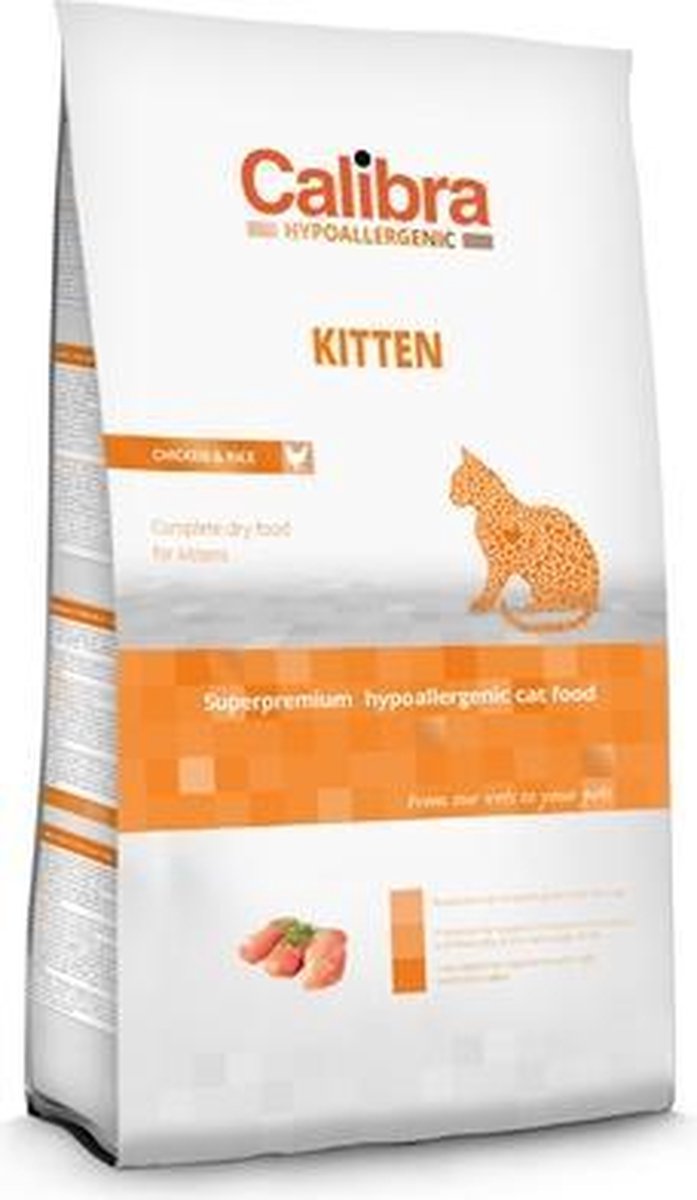 Calibra Cat Hypoallergenic Kitten - Kip & Rijst - 7 kg