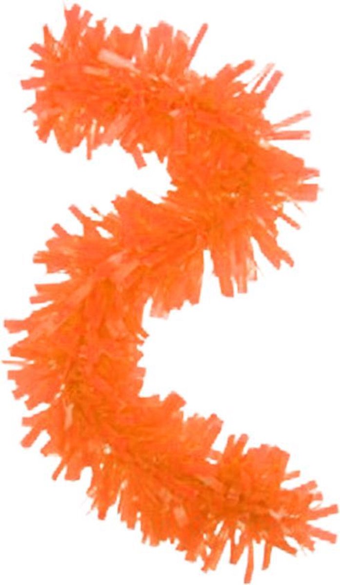 PVC slinger/guirlande oranje (6mtr) brandvertragend
