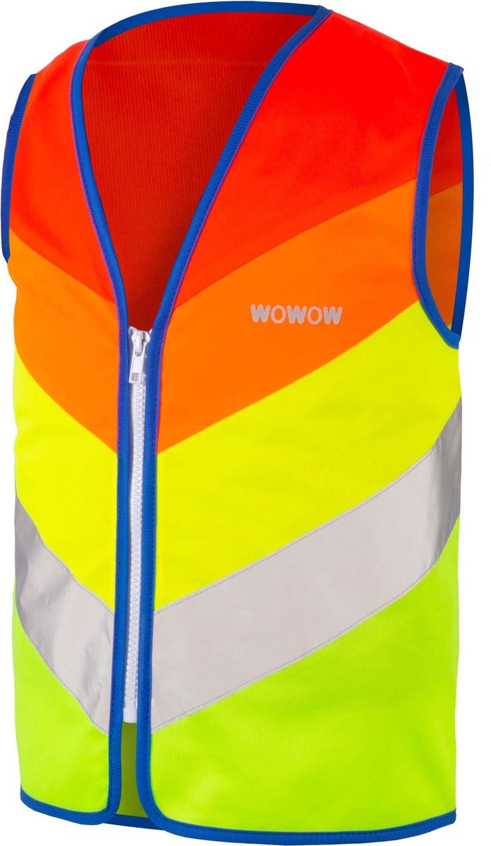 Wowow Kids Rainbow Jacket Rood - Veiligheidshesje kind - EN1150 certificaat - L