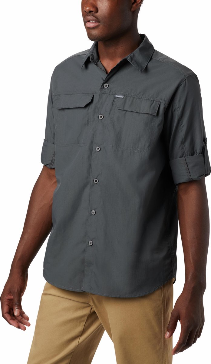 Columbia Silver Ridge EU 2.0 Long Sleeve Shirt - Grill - Heren - Maat XXL