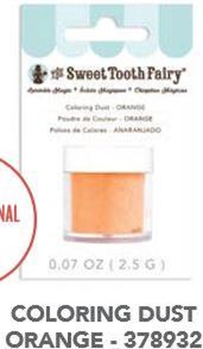 the Sweet Tooth Fairy oranje kleur poeder voor Sprinkles