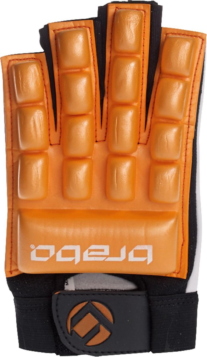 Brabo BP1050 Foam Glove W/O Thumb Sr. - Veldhockeyhandschoen - Links - Maat L - Oranje