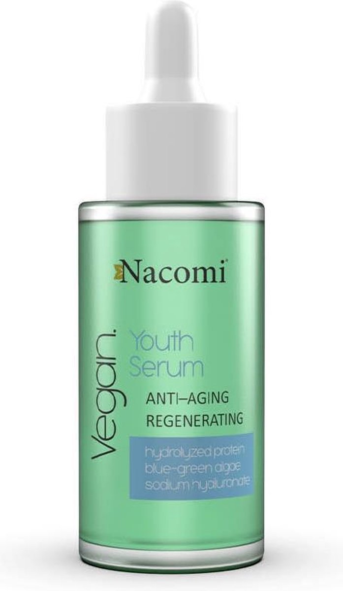 Nacomi Youth Serum Anti-aging And Regenerating Serum with hydrolized protein and blue-green algae 30ml.