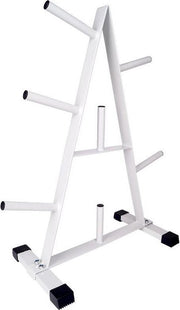 ScSPORTS® Halterschijven rek - Halterschijven standaard - 30 mm - Wit - Tot 250 KG belastbaar