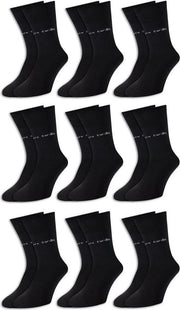 9 Paar Pierre Cardin® Herensokken met hoog gehalte aan katoen - zwart - 39/42