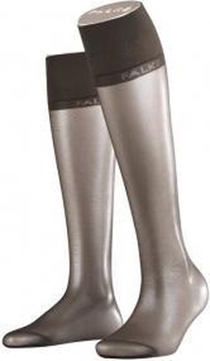 FALKE Pure Matt 20 Kniekousje 41712 - Grijs 3529 anthracite Dames - 35-38