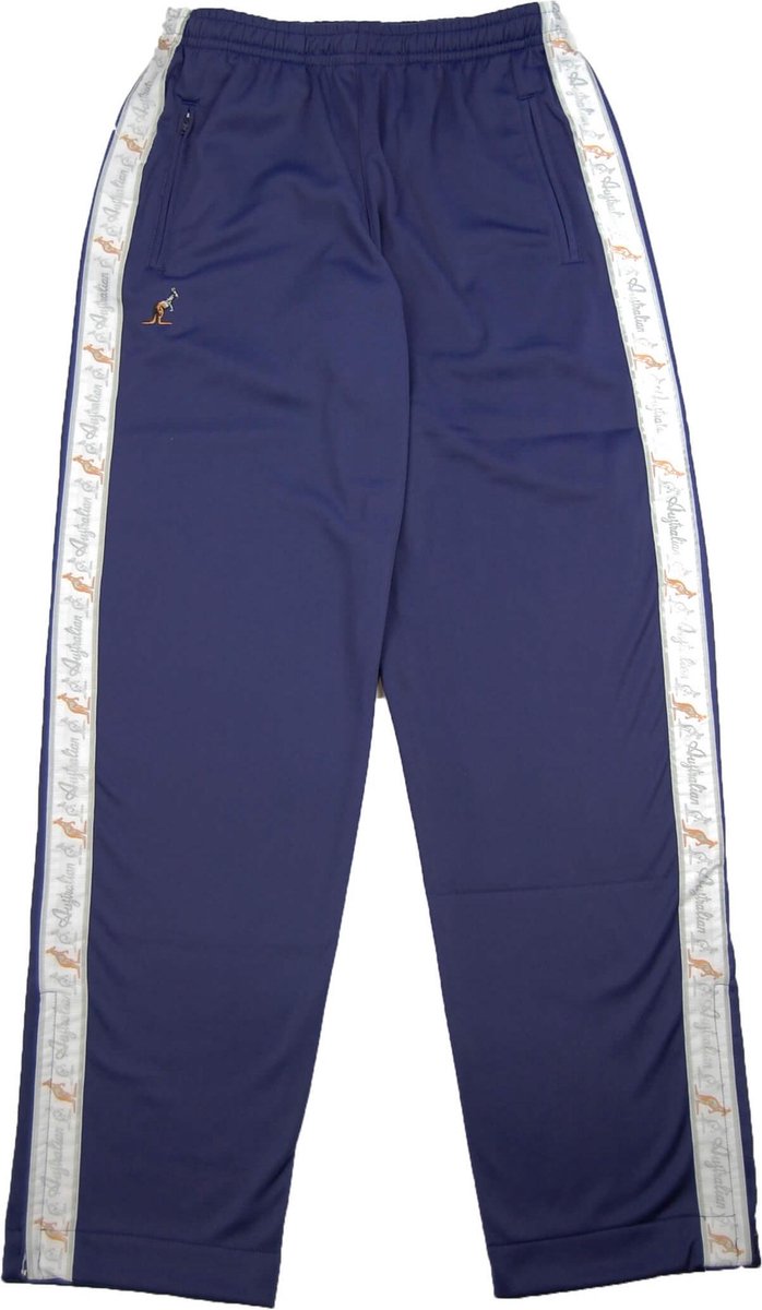 Australian broek met witte bies cosmo blauw maat L/50