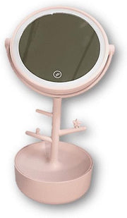 Mascot Make-up spiegel - Led lamp - opmaakspiegel Grijs- sieraden opbergen