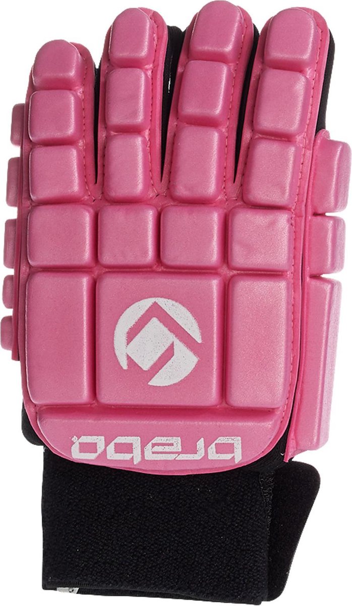 Brabo F3 Indoor Glove Foam Full - Hockeyhandschoen - Unisex - Maat M - Roze/ Zwart
