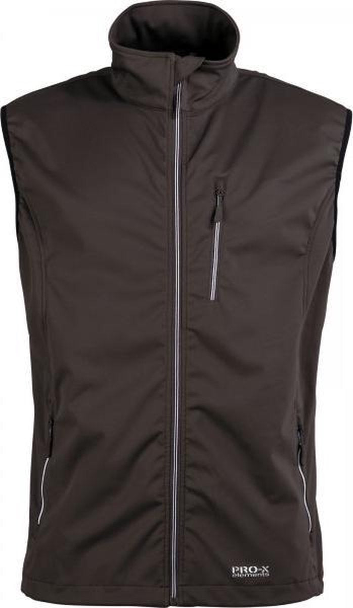 Pro-x Elements Softshellvest Mateo Heren Polyester Antraciet Mt M