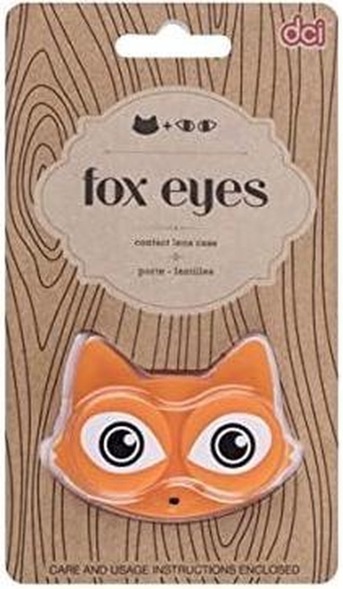 DCI DCI Fox Eyes Contact Lens Case - Travel Mini Contact Lens Case Holder - Eye Care You Will Love (color may vary)