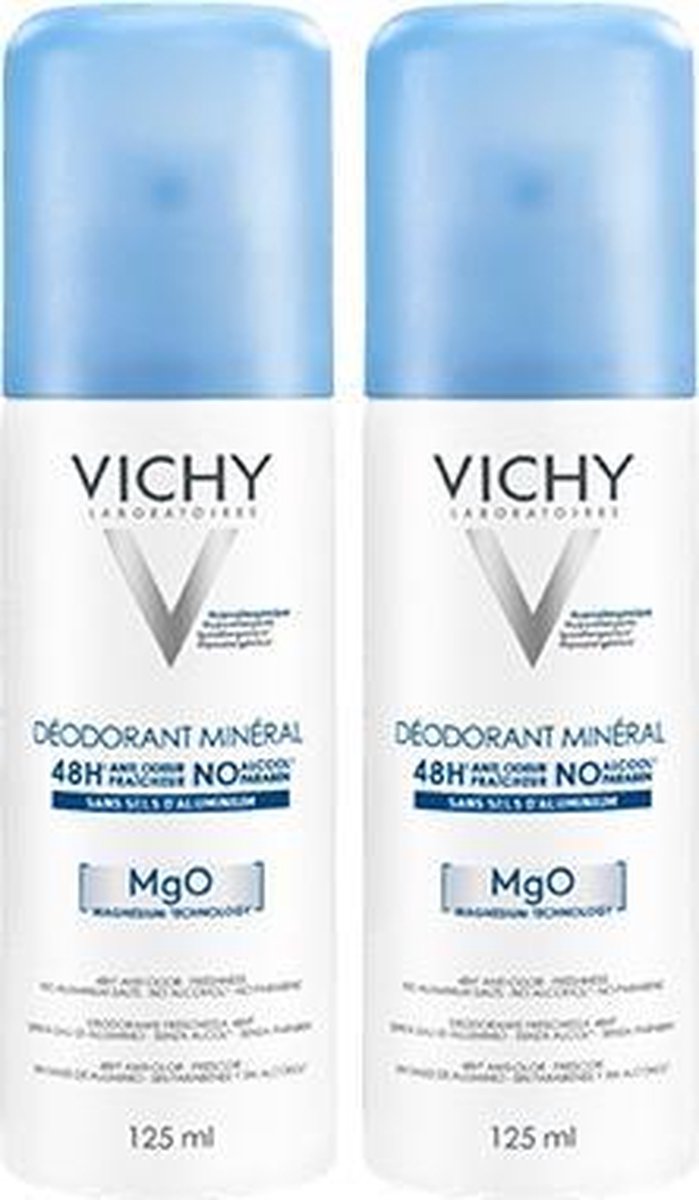 Vichy Deodorant Mineraal aerosol - 2x125ml