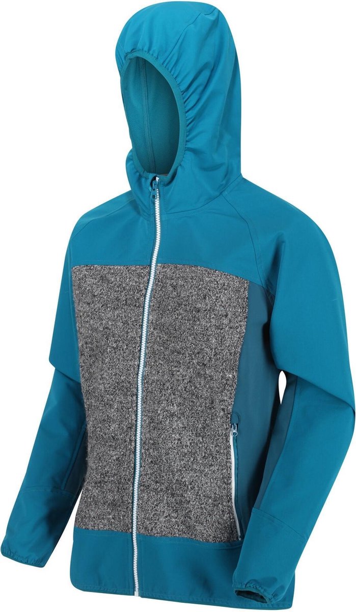 Garn windbestendige softshelljas van Regatta met capuchon voor Dames met waterafstotende afwerking