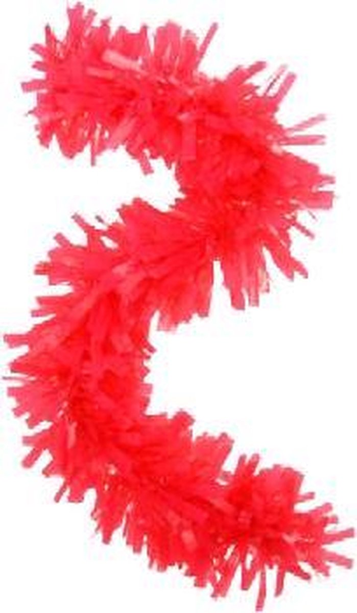 PVC slinger/guirlande rood (6mtr) brandvertragend