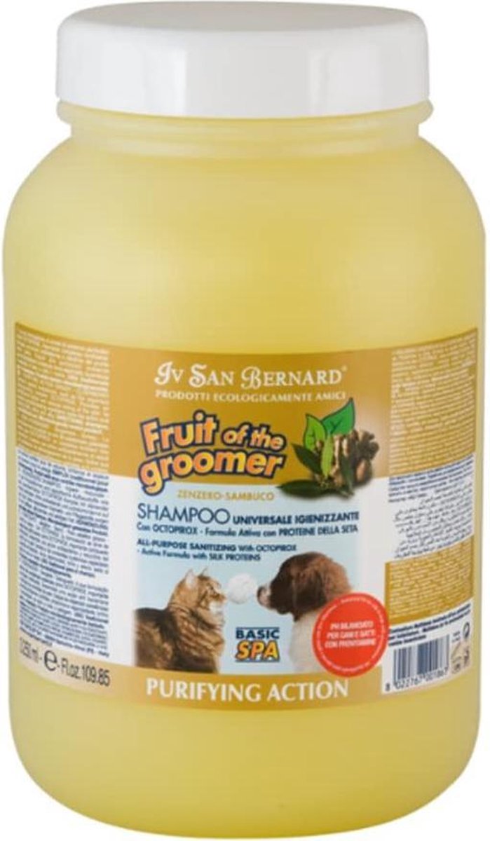 I.s.b. Shampoo Huidier Ginger & Elderberry 3250 Ml Geel