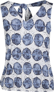 Cassis - Top met cirkels - Blauw