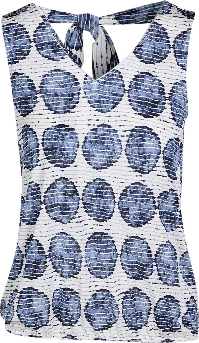 Cassis - Top met cirkels - Blauw
