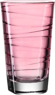 Leonardo Vario - longdrinkglas - rood - 6 stuks