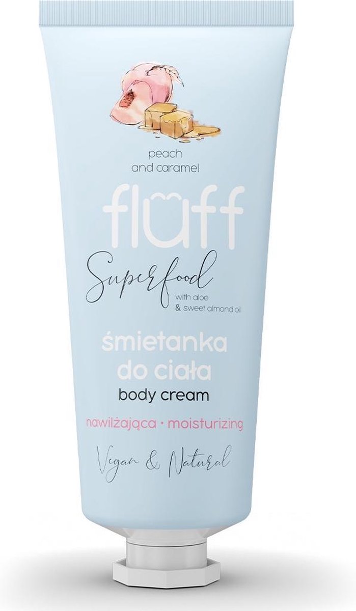 Fluff - Body Cream Body Moisturizing Peach & Carmel - 150