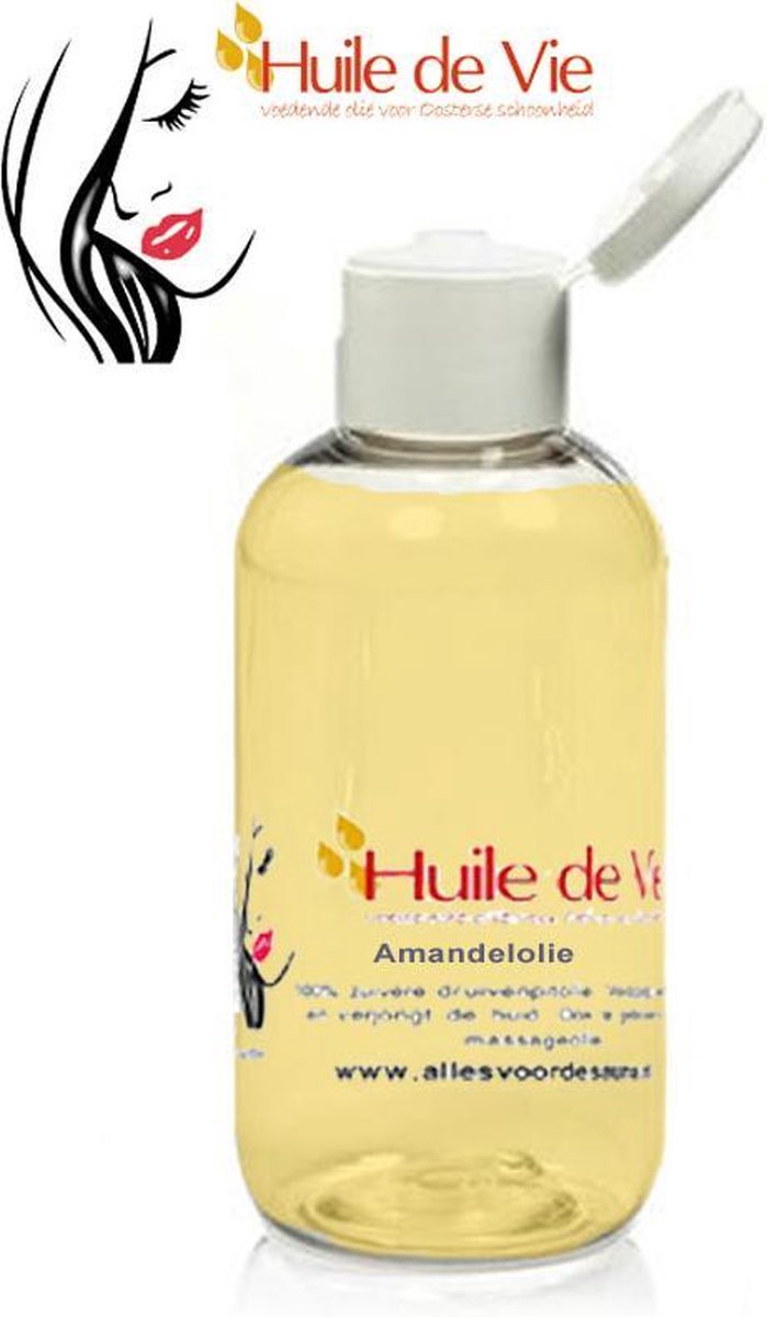 Amandelolie 150ml. puur 100% zuiver koud geperst