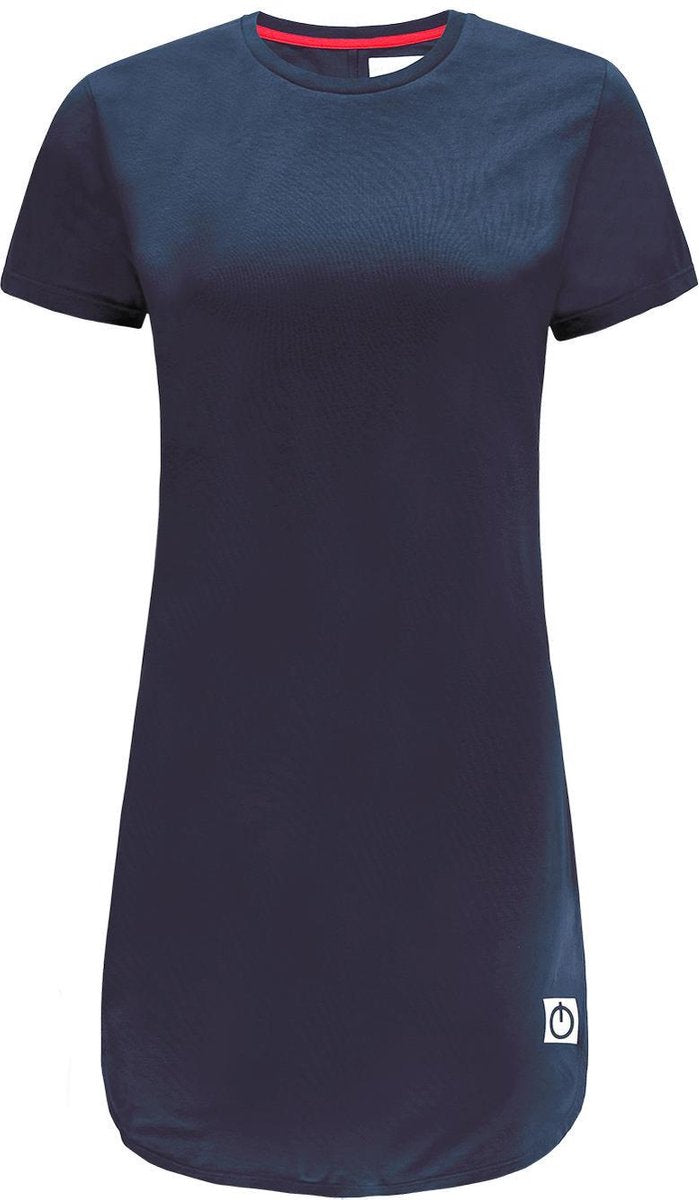 Re-Born Lang T-shirt Kapmouw Dames - Navy - Maat M