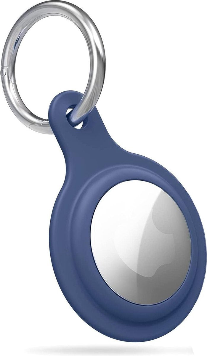 YPCd® Apple Airtag Siliconen Sleutelhanger - Blauw