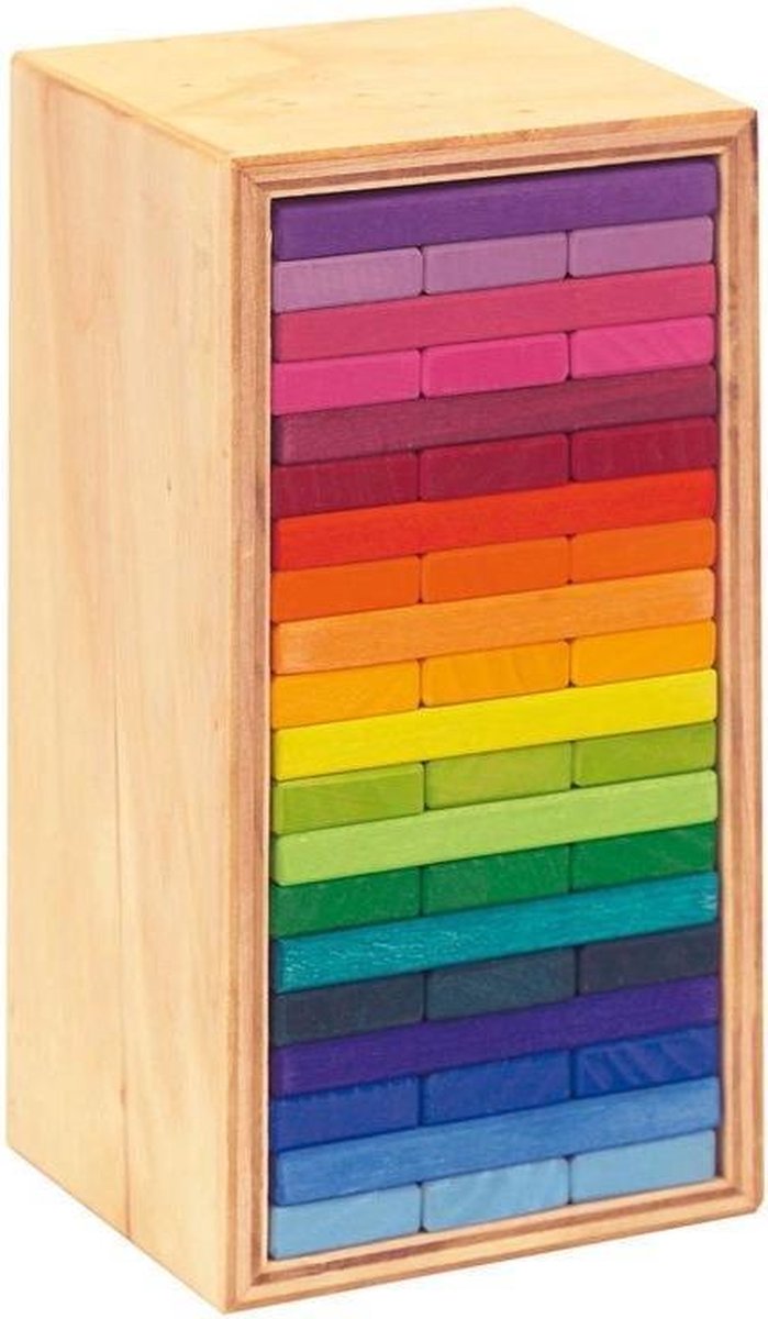 Glückskäfer Houten Bouwplankjes 22 Cm Multicolor 60-delig
