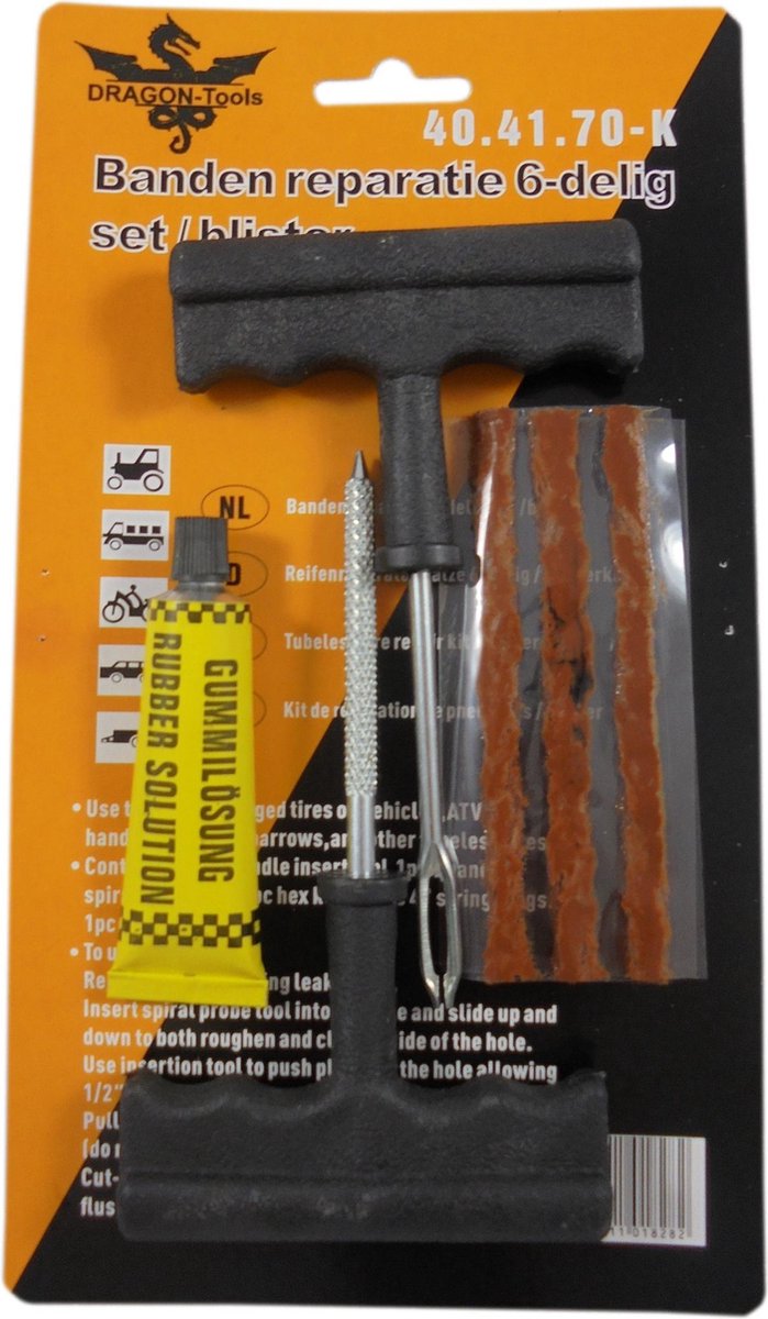 Banden reparatie set 6 delig