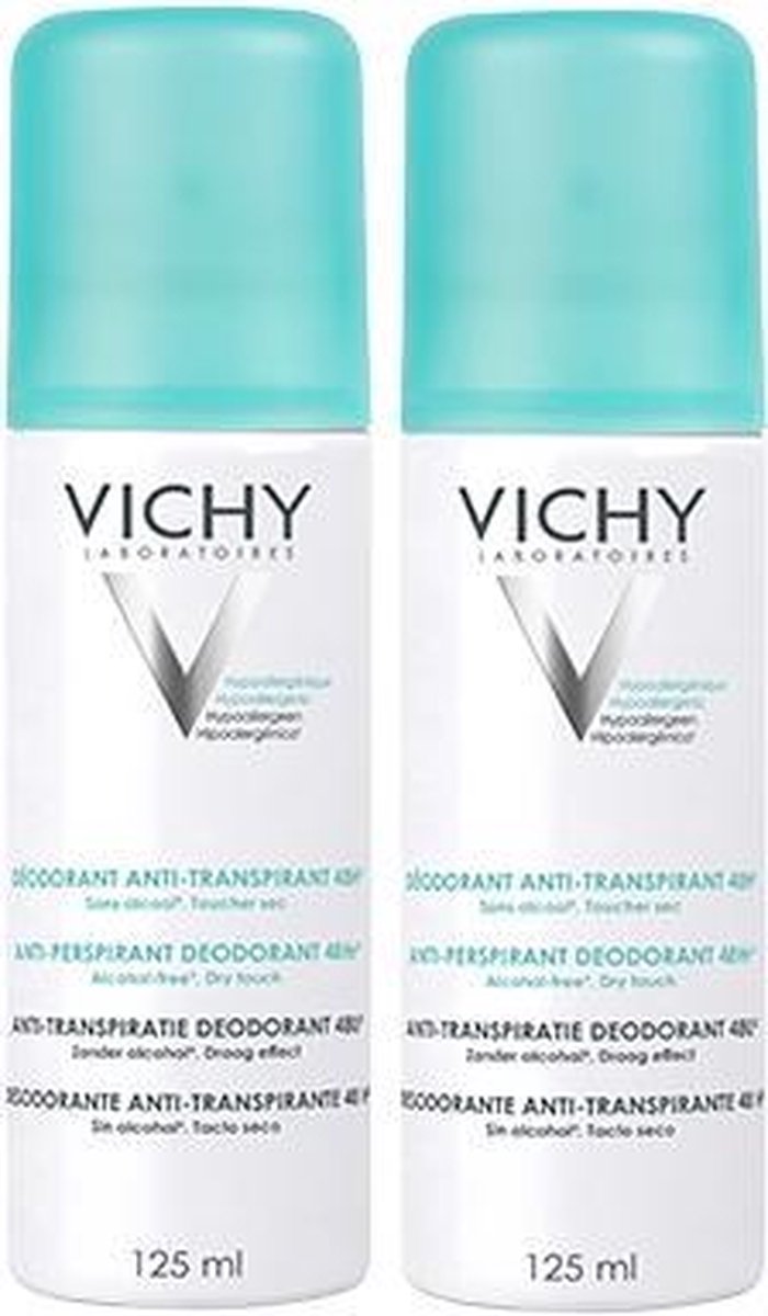 Vichy Deodorant Intense Transpiratie spray 48 uur - 2x125ml