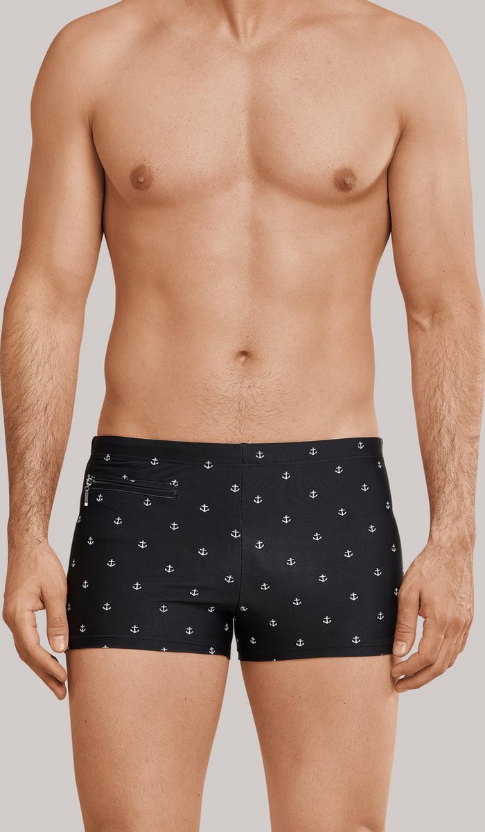 Schiesser – Sunny Side Up – Zwemshort – 169242 – Black Melange - L