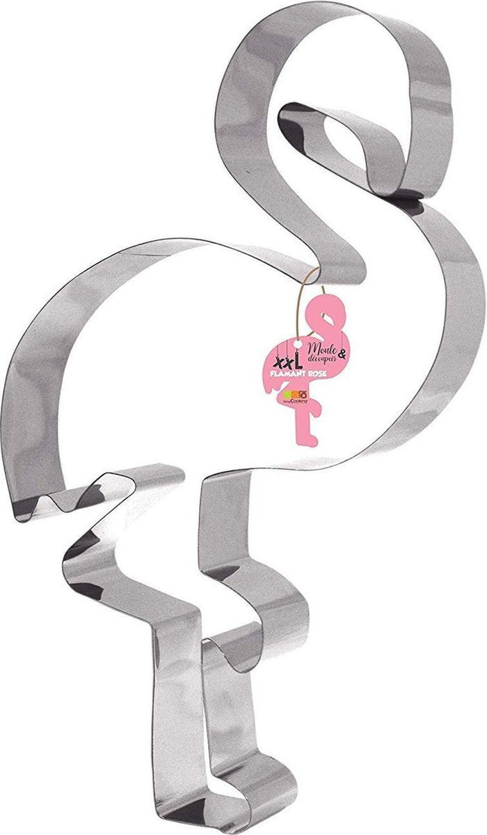 Scrapcooking - Koekjesuitsteker XXL - Flamingo