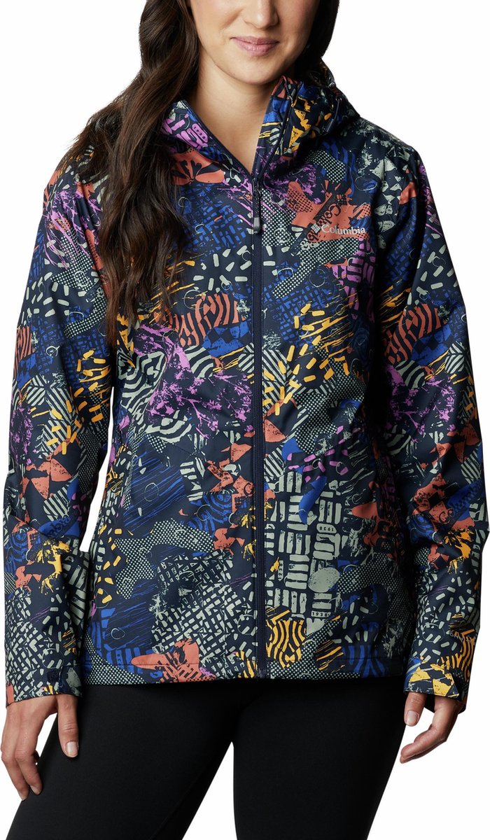Columbia Inner Limits II Jacket Dames Outdoorjas Dark Nocturnal CGC Print - Maat S