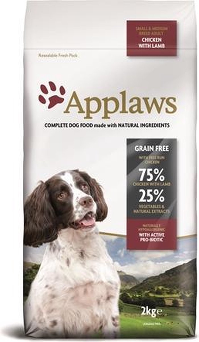 Applaws Dog Adult Small / Medium Lamb - 7.5 KG