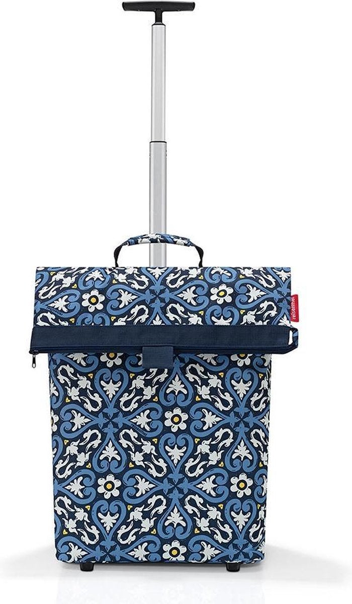 Reisenthel Trolley M Boodschappentrolley - 43L - Floral 1 Blauw