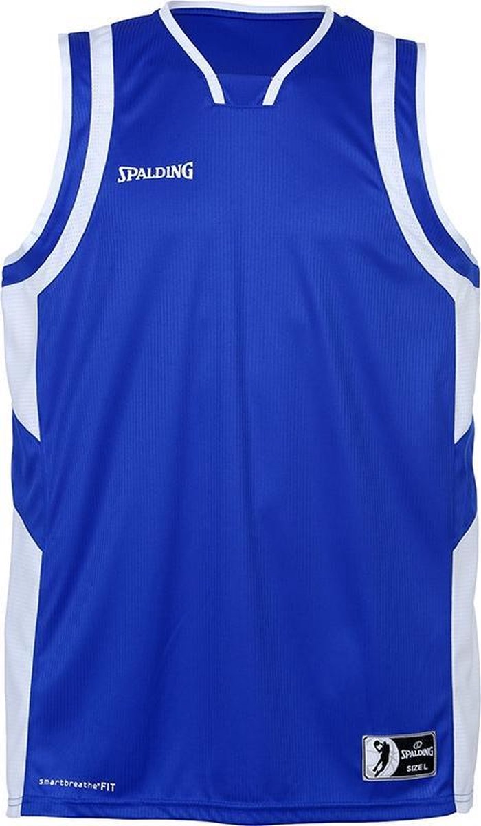 Spalding All Star Basketbalshirt - Royal / Wit | Maat: XL