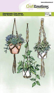 CraftEmotions clearstamps A6 - Macramé hangplanten GB (05-21)