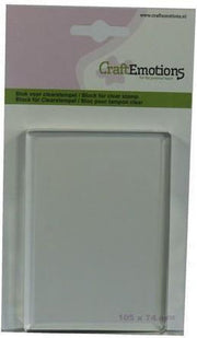 CraftEmotions blok voor clearstempel 105x74mm - 8mm