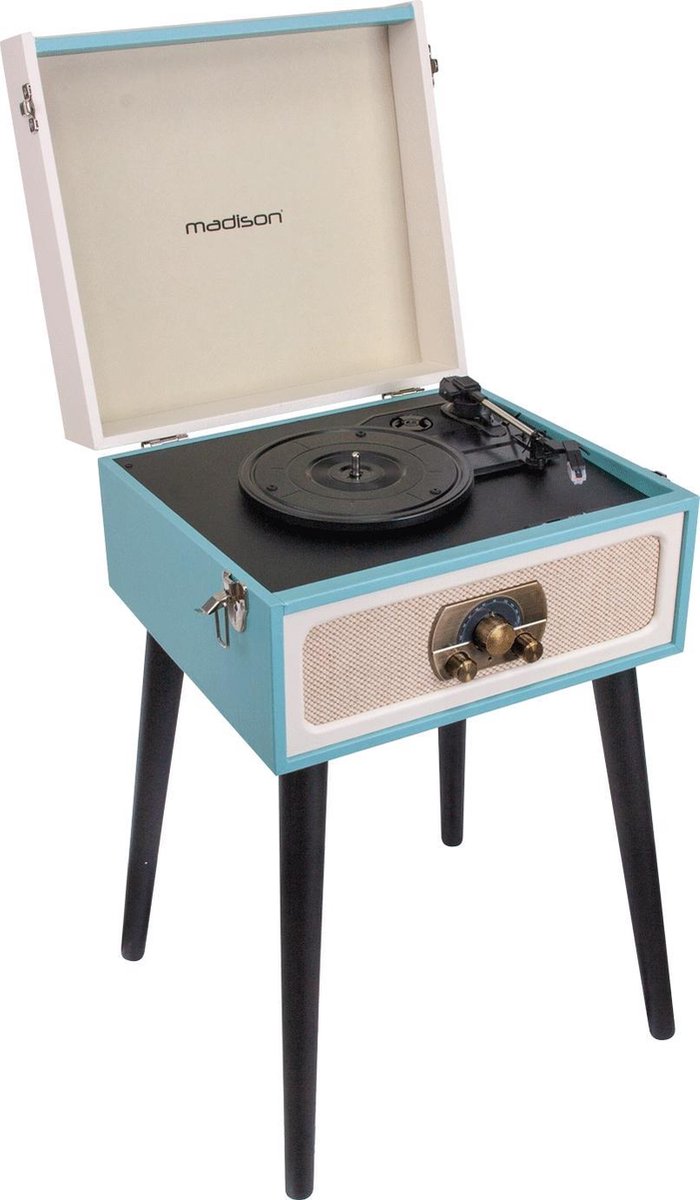 Madison Mad-lpretro actieve draaitafel met bluetooth&fm tuner