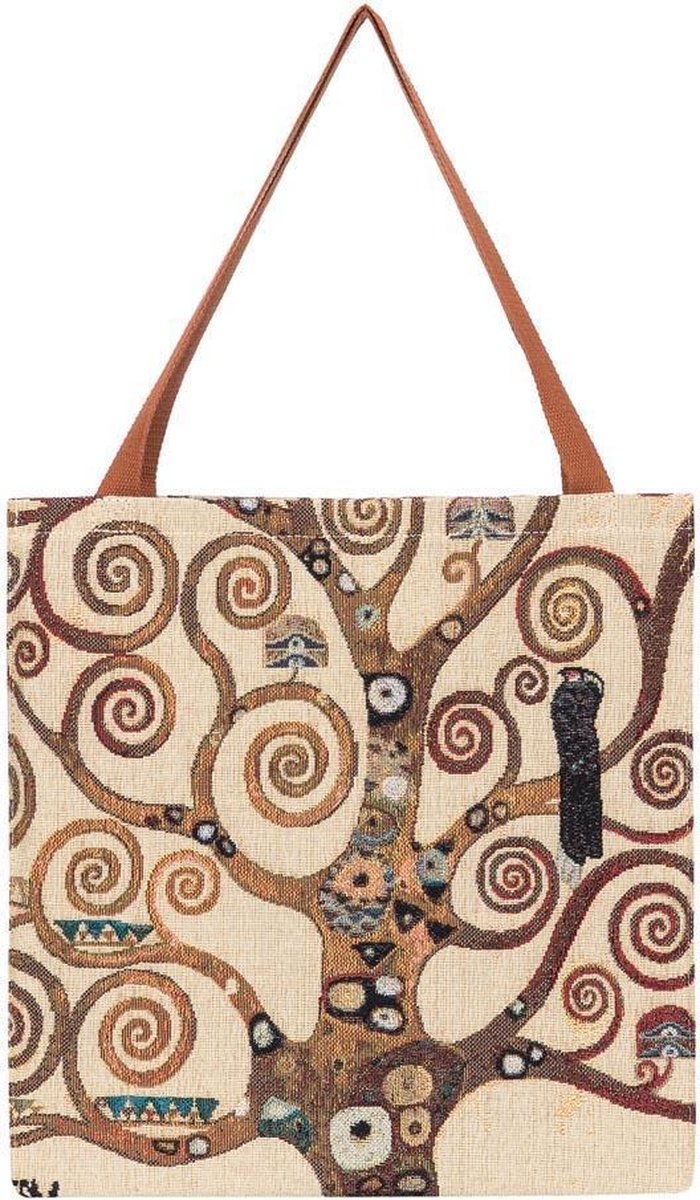 Signare Boodschappentas groot - Kunst - Gobelin - Tree of life - Gustav Klimt