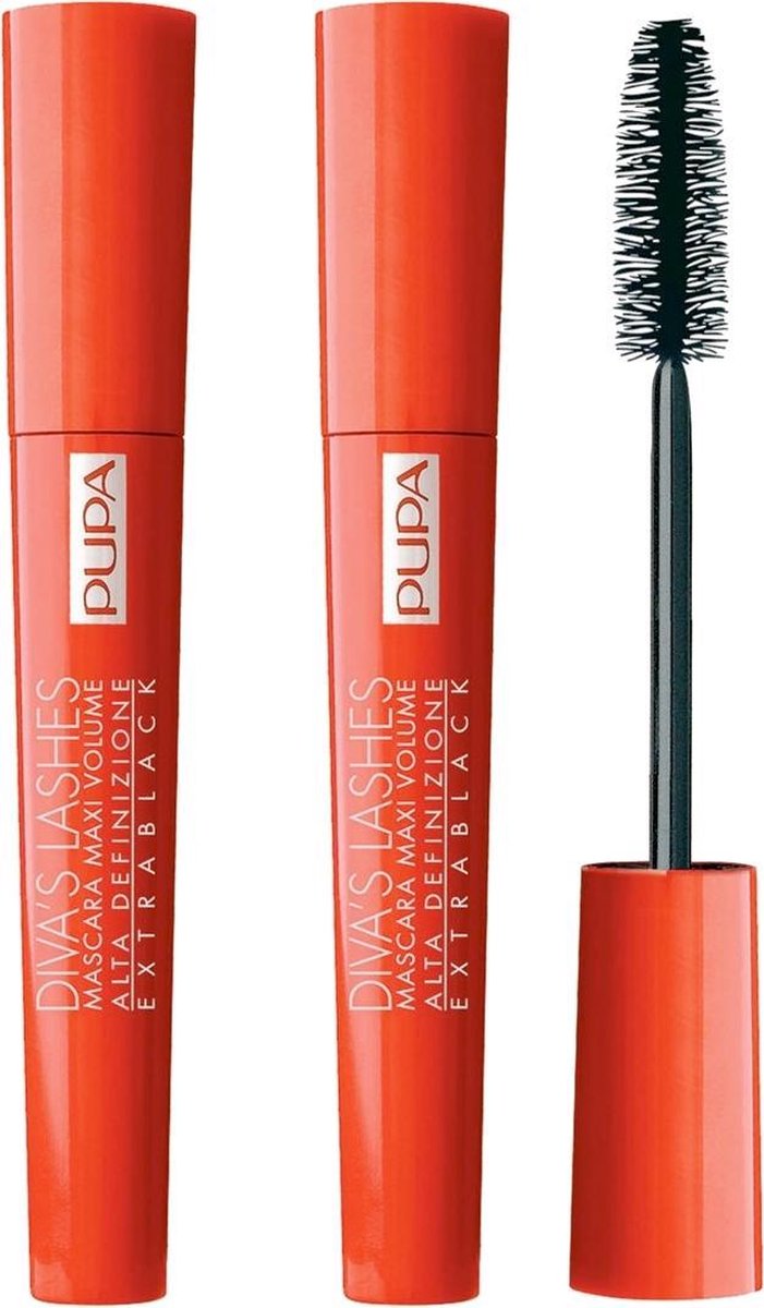 Pupa Diva'S Lashes Mascara 01 Extra Black Duo Pack