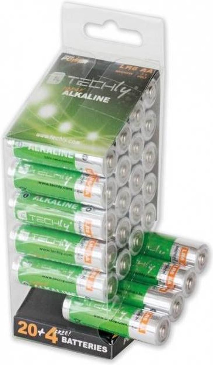 Techly Alkaline AA LR06 Batterijen 1